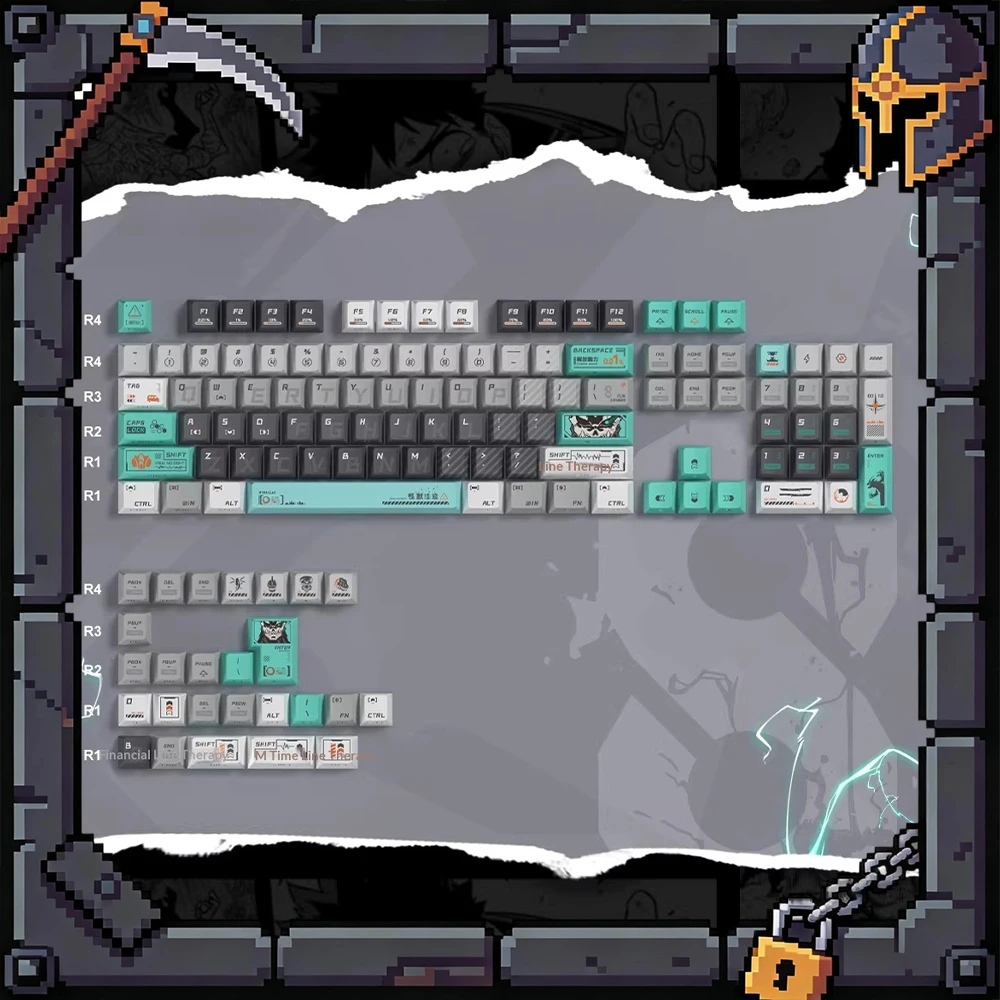 TITANNATION Monster 8 PC Keycaps Nuclear Power Transmission Keyboard Keycaps Nightmare Bee ev63 ace68 For PC Accessories Gifts
TITANNATION Monster 8 PC Keycaps Nuclear Power Transmission Keyboard Keycaps Nightmare Bee ev63 ace68 For PC Accessories Gifts