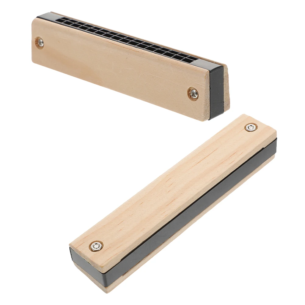 2 pcs Wooden Harmonica Kids Musical Instrument Compact Size Toy Handmade Ukuleles Children Plaything Beginner Friendly
2 pcs Wooden Harmonica Kids Musical Instrument Compact Size Toy Handmade Ukuleles Children Plaything Beginner Friendly