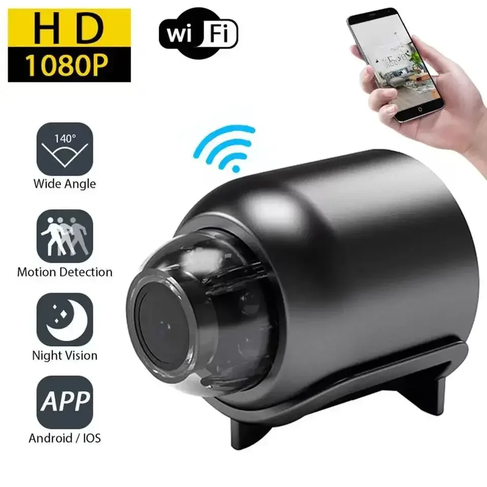 1080P Mini WiFi Camera with HD Night Vision, Home X5 Remote Monitoring for Kids & Pets Safety, Ideal Gift Choice
1080P Mini WiFi Camera with HD Night Vision, Home X5 Remote Monitoring for Kids & Pets Safety, Ideal Gift Choice