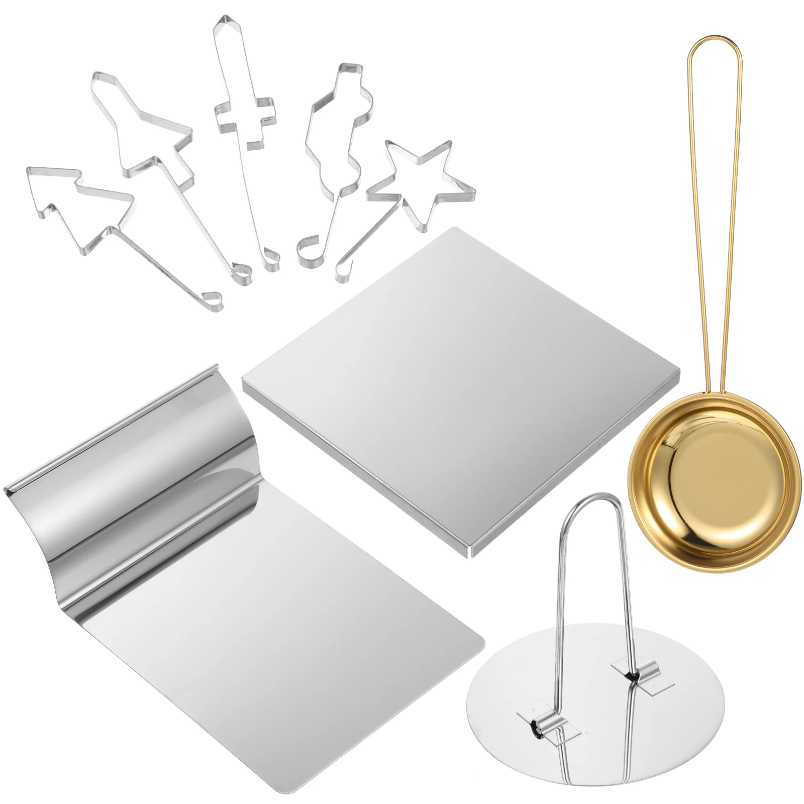 9 Pieces Mold Fondant Cookie Stamper Spoon Set Candy Cookie Challenge Kit Baking Tools Reusable Metal Biscuits Shaped
9 Pieces Mold Fondant Cookie Stamper Spoon Set Candy Cookie Challenge Kit Baking Tools Reusable Metal Biscuits Shaped