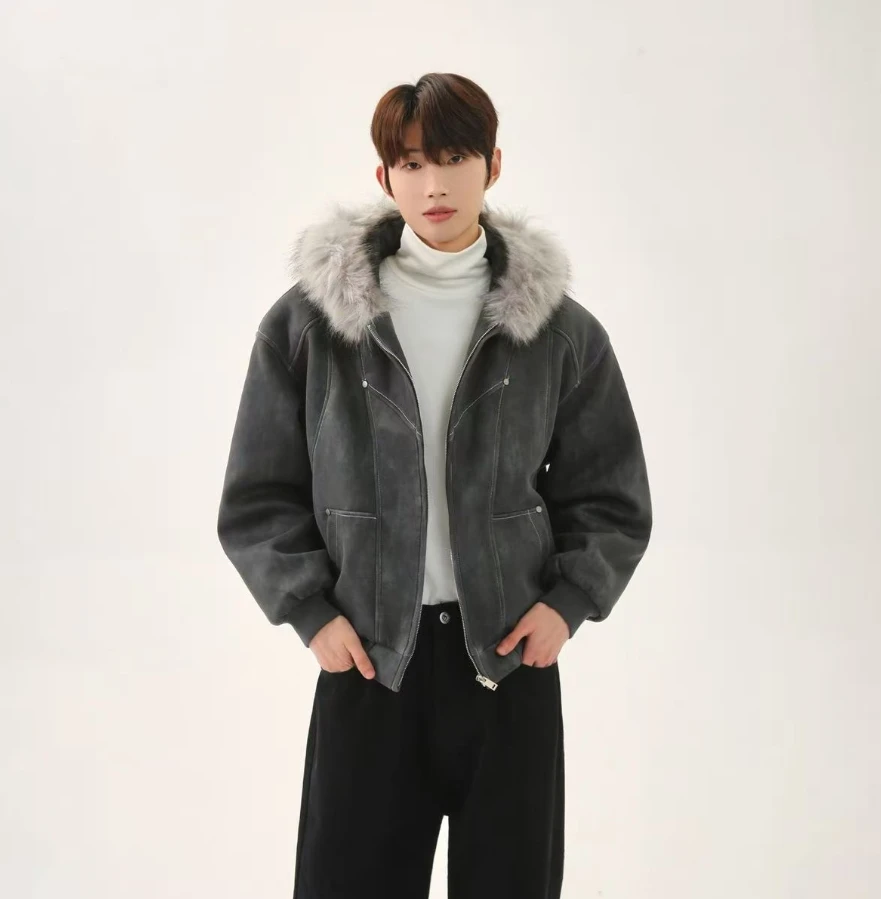 2025 new cotton jacket winter mountain carving thickened tie-dye fur collar set cotton jacket same style for men and women
2025 new cotton jacket winter mountain carving thickened tie-dye fur collar set cotton jacket same style for men and women