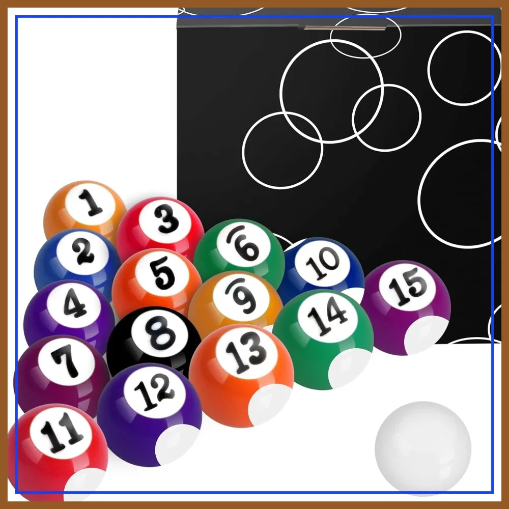 2.5cm Mini Billiard Balls Set 16Pcs Pool Balls for Table Game, Indoor Toy for Adults
2.5cm Mini Billiard Balls Set 16Pcs Pool Balls for Table Game, Indoor Toy for Adults