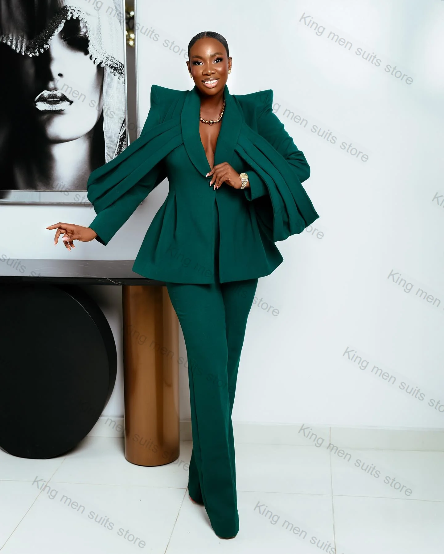 Green Wedding Women Suit Pants Set 2 Pcs Blazer+Trousers Customized Cotton Formal Office Lady Jacket Wedding Party Prom Coat
Green Wedding Women Suit Pants Set 2 Pcs Blazer+Trousers Customized Cotton Formal Office Lady Jacket Wedding Party Prom Coat