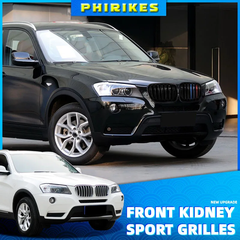 1Pair Front Kidney Grilles Matte Gloss Black For BMW X3 F25 2010 2011 2012 2013 Replacement Racing Bumper Car Styling
1Pair Front Kidney Grilles Matte Gloss Black For BMW X3 F25 2010 2011 2012 2013 Replacement Racing Bumper Car Styling