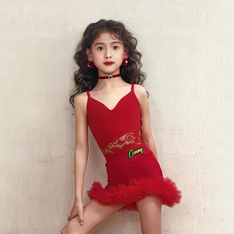 New Children Latin Dance Costume Girls Dancing Stage Performance Wear Practice Set Red Sleeveless Bodysuit Wrap Skirt VBH1565
New Children Latin Dance Costume Girls Dancing Stage Performance Wear Practice Set Red Sleeveless Bodysuit Wrap Skirt VBH1565