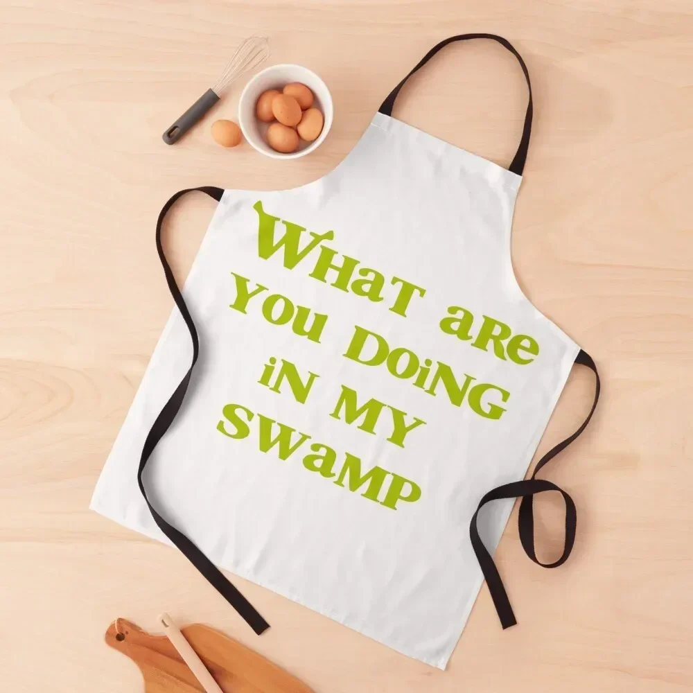What are you doing in my swamp! Apron Things For The Kitchen chef for man Apron
What are you doing in my swamp! Apron Things For The Kitchen chef for man Apron