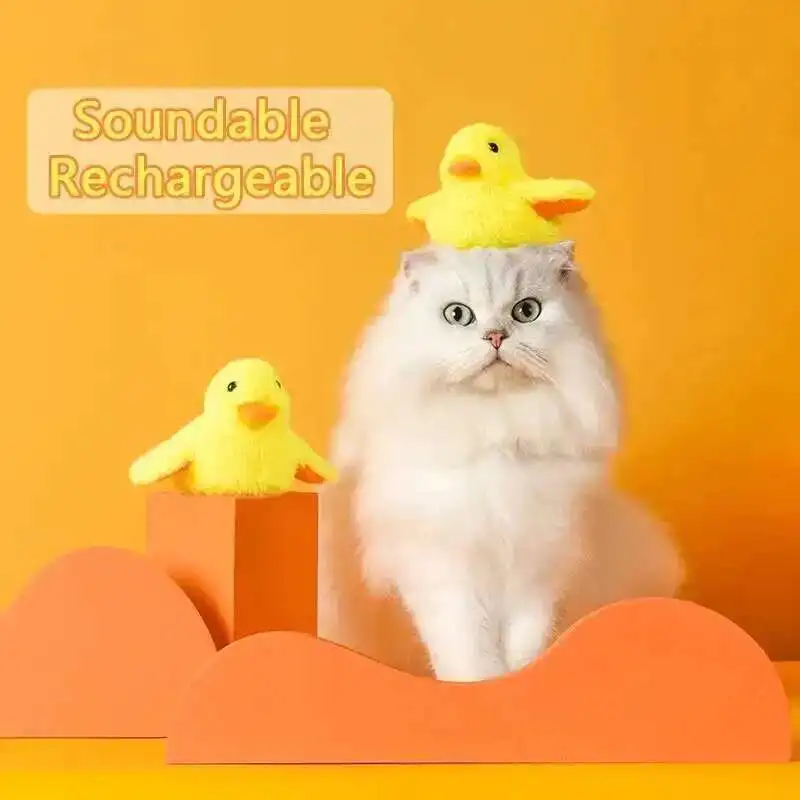 Flapping Duck Interactive Cat Toys Electric Bird Toys Washable Cat Plush Toys with Vibration Sensor Sound Cats Game Toys Kitten
Flapping Duck Interactive Cat Toys Electric Bird Toys Washable Cat Plush Toys with Vibration Sensor Sound Cats Game Toys Kitten