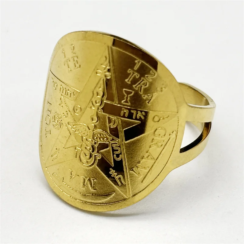 Witchcraft Pentagram Tetragrammaton Rings for Women Men Stainless Steel Gold Silver Color Jewish Star Ring Jewelry
Witchcraft Pentagram Tetragrammaton Rings for Women Men Stainless Steel Gold Silver Color Jewish Star Ring Jewelry