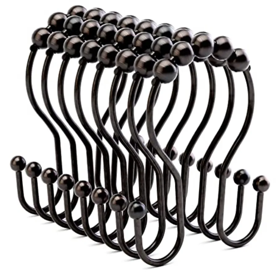 Shower Curtain Hooks Shower Curtain Rings Rust Proof Double Hook Shower Curtain Hooks, 12 Pcs Shower Hooks for Shower Curtain,
Shower Curtain Hooks Shower Curtain Rings Rust Proof Double Hook Shower Curtain Hooks, 12 Pcs Shower Hooks for Shower Curtain,