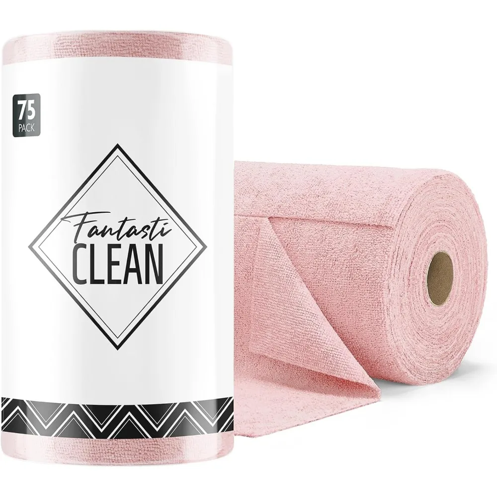 75-Pack Reusable Microfiber Roll, 12x12 Tear-Off Towels, Washable, Scratch-Free, Ultra-Absorbent, Multi-Surface
75-Pack Reusable Microfiber Roll, 12x12 Tear-Off Towels, Washable, Scratch-Free, Ultra-Absorbent, Multi-Surface