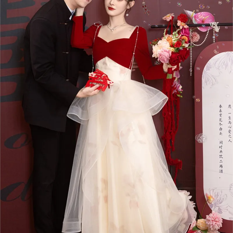 | Высокое качество Новое платье для тостов Fashion Banquet с длинными рукавами ·
| Высокое качество Новое платье для тостов Fashion Banquet с длинными рукавами ·
