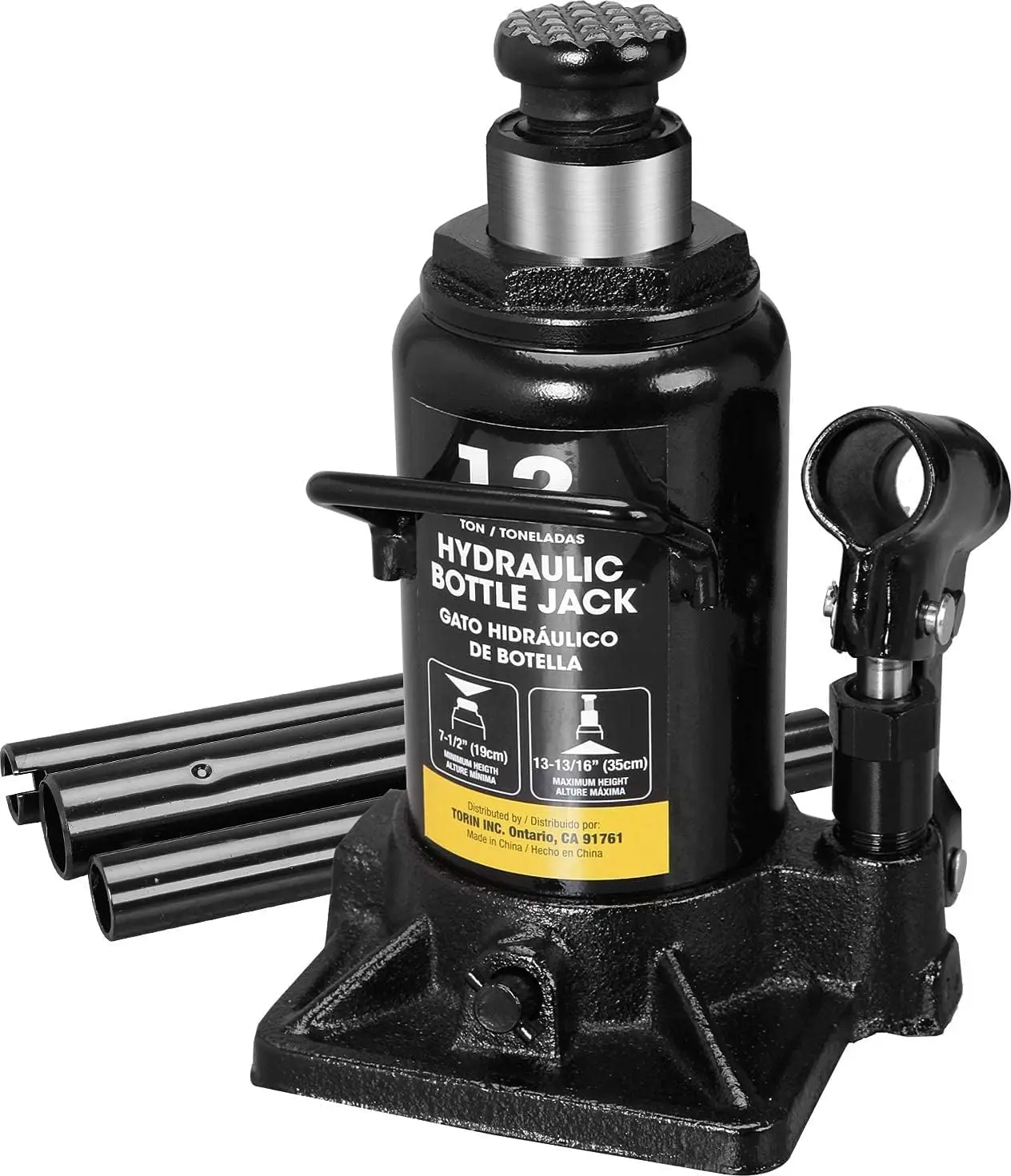 12 Ton (24,000 Lbs) Hydraulic Car Bottle Jack for Auto Repair, Trucks, SUV, House Lift
12 Ton (24,000 Lbs) Hydraulic Car Bottle Jack for Auto Repair, Trucks, SUV, House Lift