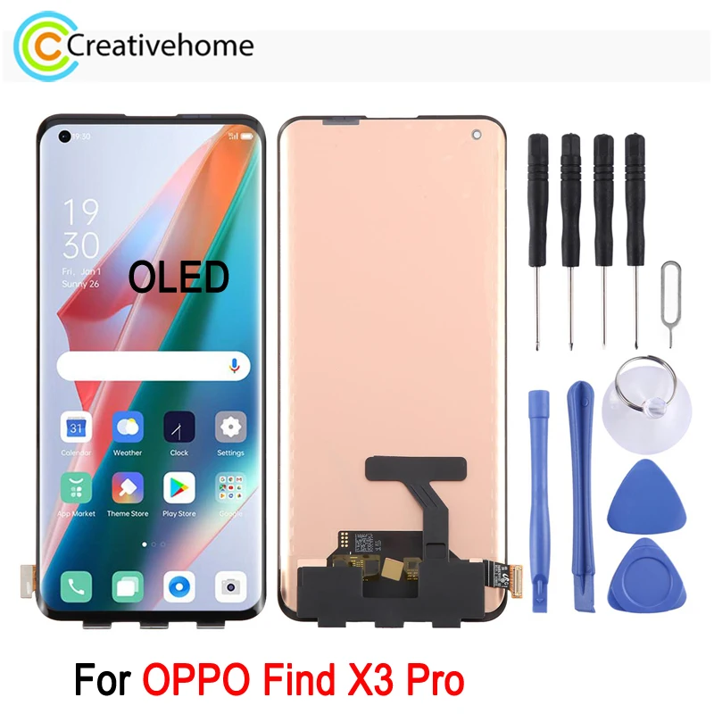 OLED ЖК-экран для OPPO Find X3 Pro, запасная часть дигитайзера сенсорного экрана ЖК-дисплея, поддержка идентификации отпечатков пальцев
OLED ЖК-экран для OPPO Find X3 Pro, запасная часть дигитайзера сенсорного экрана ЖК-дисплея, поддержка идентификации отпечатков пальцев