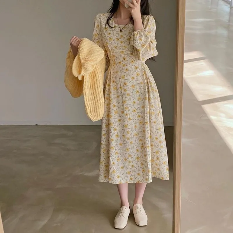 Women's Spring Long Dress Korean Chic New Elegance Small and Fresh Elegance Fragmented Chiffon Dress for Women's Date Dressing
Women's Spring Long Dress Korean Chic New Elegance Small and Fresh Elegance Fragmented Chiffon Dress for Women's Date Dressing