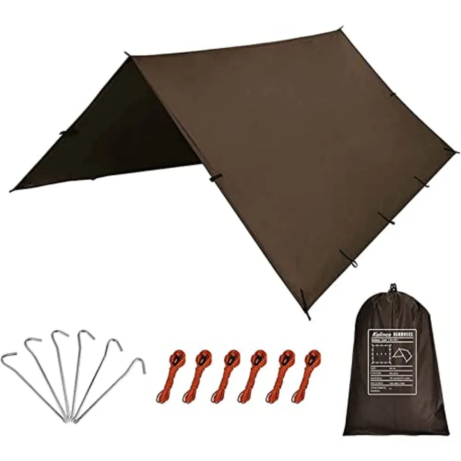 Waterproof Camping Tarp Tent Hammock Rain Fly, 10X10FT/10X15FT, Mutifunctional Tent Footprint Lightweight Tarp for Camping, Hik
Waterproof Camping Tarp Tent Hammock Rain Fly, 10X10FT/10X15FT, Mutifunctional Tent Footprint Lightweight Tarp for Camping, Hik