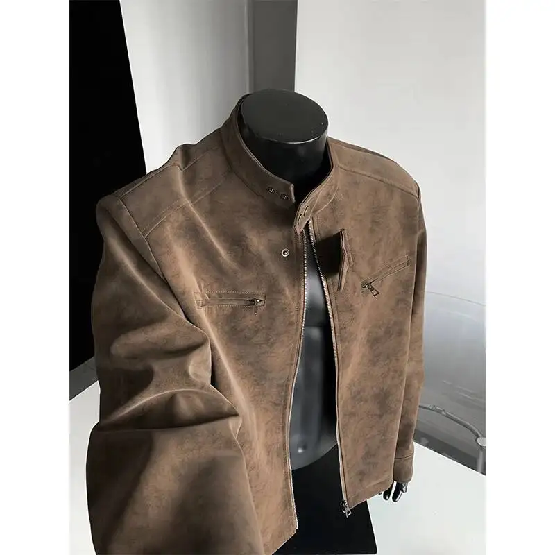 Men's Leather Jacket Flight Motorcycle Stand Collar Matte Surface Zipper Closure Long Sleeve Casual Style Polyester Fiber
Men's Leather Jacket Flight Motorcycle Stand Collar Matte Surface Zipper Closure Long Sleeve Casual Style Polyester Fiber