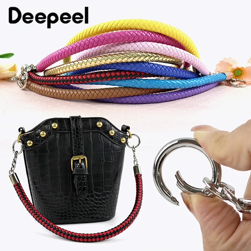 1/2Pcs 30/40/50/60cm Weave Rope Handbag Leather Chain Bag Handles Shoulder Straps Purse Replace Chains DIY Handmade Accessories
1/2Pcs 30/40/50/60cm Weave Rope Handbag Leather Chain Bag Handles Shoulder Straps Purse Replace Chains DIY Handmade Accessories