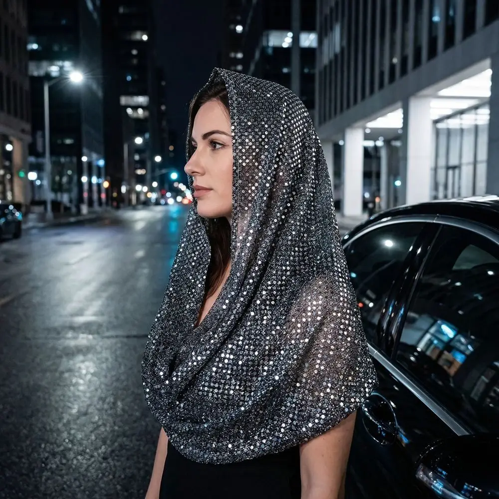 New Breathable Sequin Hooded Headscarf Lightweight Solid Color Soft Sequin Head Wraps Polyester Scarf Hijab Daily
New Breathable Sequin Hooded Headscarf Lightweight Solid Color Soft Sequin Head Wraps Polyester Scarf Hijab Daily
