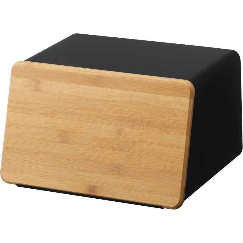 Yamazaki Home Metal Bread Box With Removable Bamboo Wooden Cutting Board Lid, Kitchen Storage Box
Yamazaki Home Metal Bread Box With Removable Bamboo Wooden Cutting Board Lid, Kitchen Storage Box