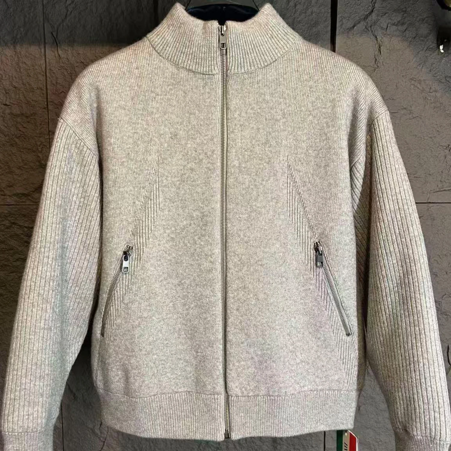 Men's Knitted Duck down Sweater Stand Collar Fashion Outerwear Warmth Polyester Fiber Zipper Decoration Casual Style Thickened
Men's Knitted Duck down Sweater Stand Collar Fashion Outerwear Warmth Polyester Fiber Zipper Decoration Casual Style Thickened