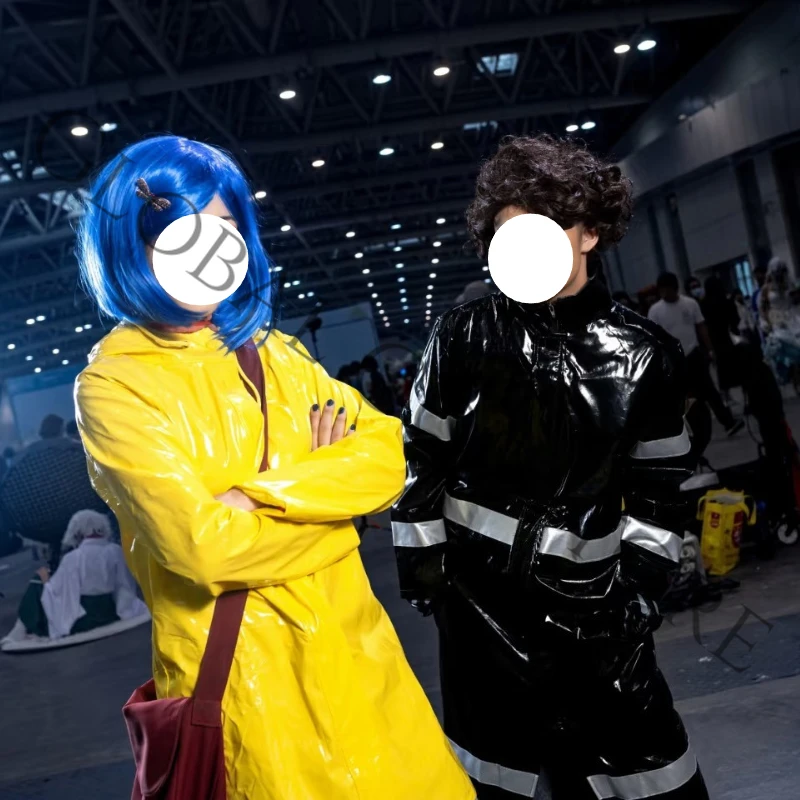 Anime Movie Coraline Cosplay Costume Unisex Cos Raincoat Set 2 Colors: Yellow Hooded & Black Clothes Props for Children Adult
Anime Movie Coraline Cosplay Costume Unisex Cos Raincoat Set 2 Colors: Yellow Hooded & Black Clothes Props for Children Adult