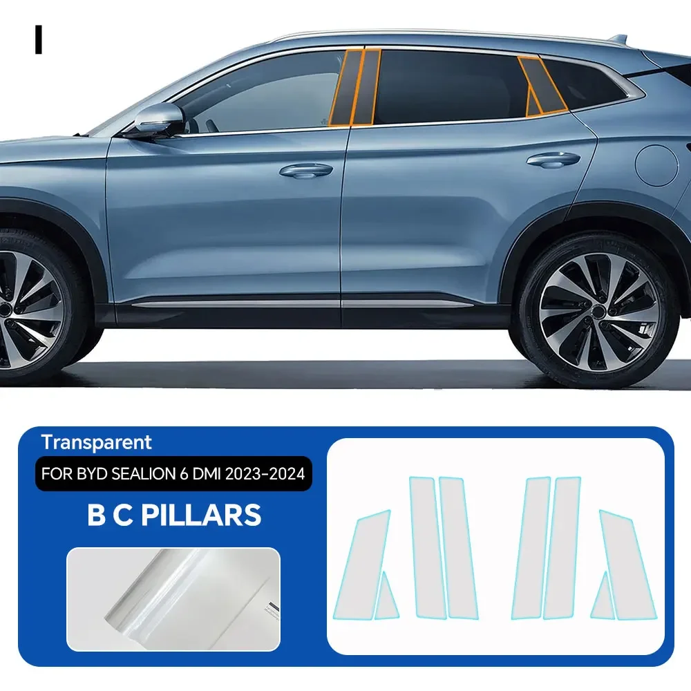 For BYD SEALION 6 DMI 2023 2024 Headlight Rearview Film B C Pillars Protection Film TPU Pre-cut Anti-scratch Repair Transparent
For BYD SEALION 6 DMI 2023 2024 Headlight Rearview Film B C Pillars Protection Film TPU Pre-cut Anti-scratch Repair Transparent