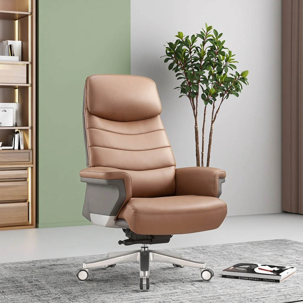 Modern Luxury Multifunctional Boss Swivel Chair Leather Home Office Executive Ergonomic Computer Chair
Modern Luxury Multifunctional Boss Swivel Chair Leather Home Office Executive Ergonomic Computer Chair