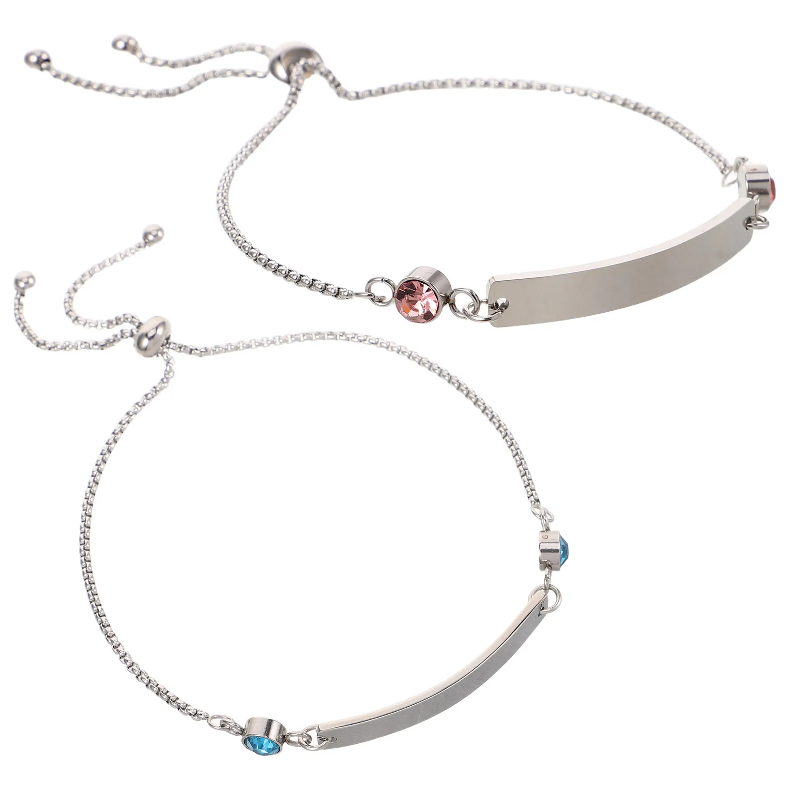 2Pcs Engraved Couple Bracelets Adjustable Stainless Steel Matching Bracelets for Couples Smooth Surface Ideal for Personalized
2Pcs Engraved Couple Bracelets Adjustable Stainless Steel Matching Bracelets for Couples Smooth Surface Ideal for Personalized