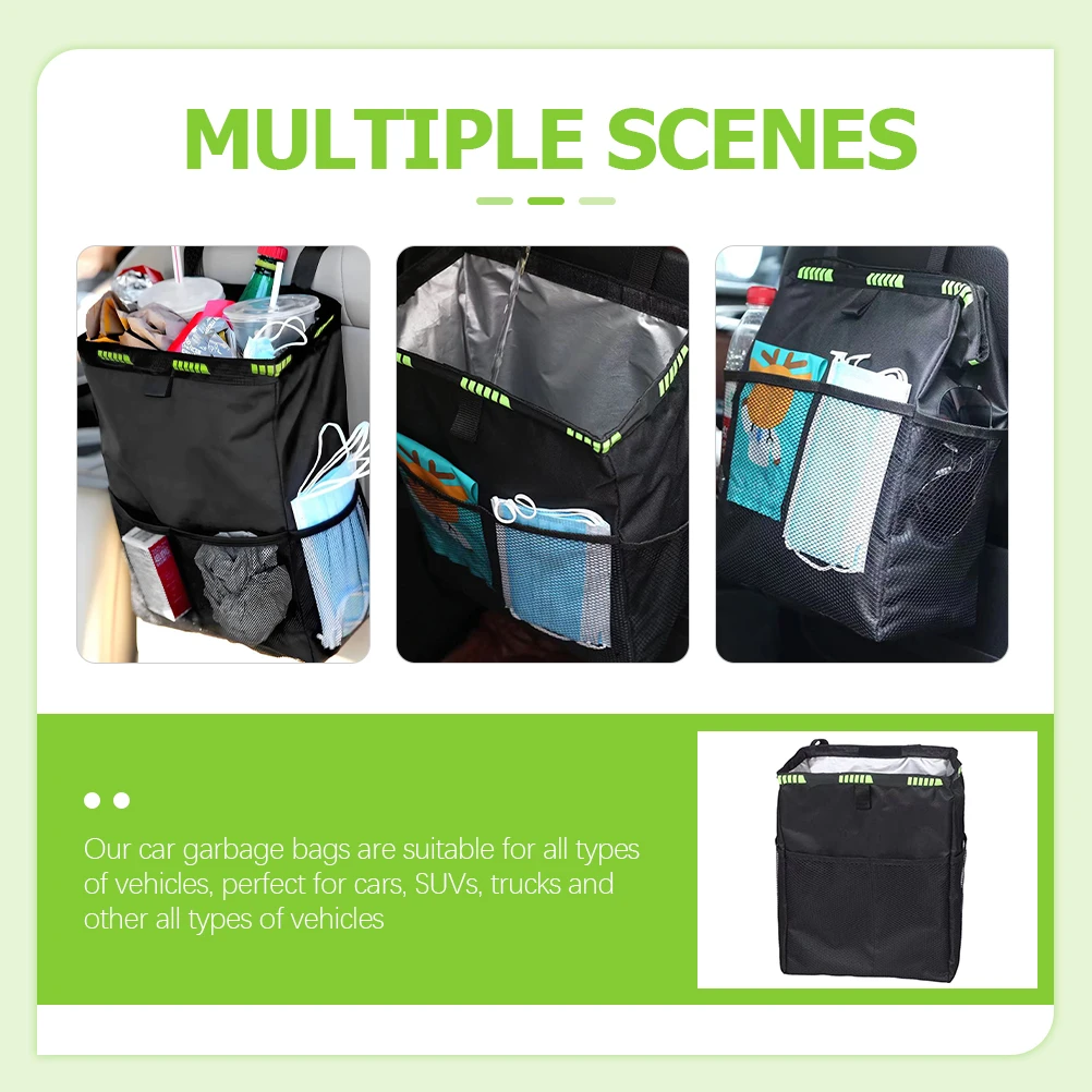Waterproof Storage Bag Large Capacity Oxford Cloth Foldable Back Seat Organizer Adjustable Straps Multi-Pockets Garbage Umbrella 
Waterproof Storage Bag Large Capacity Oxford Cloth Foldable Back Seat Organizer Adjustable Straps Multi-Pockets Garbage Umbrella