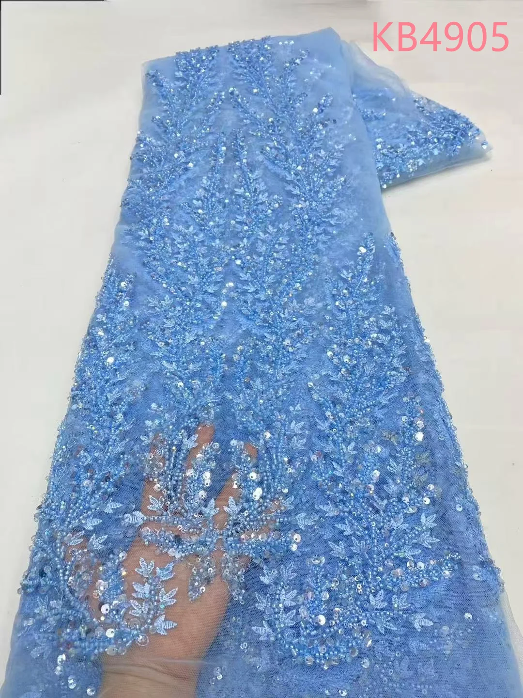 African Lace Fabric 5 Yards High Quality 2025 White Beaded French Mesh Lace Fabrics Sequence Tulle Lace For Sewing KB4905
African Lace Fabric 5 Yards High Quality 2025 White Beaded French Mesh Lace Fabrics Sequence Tulle Lace For Sewing KB4905