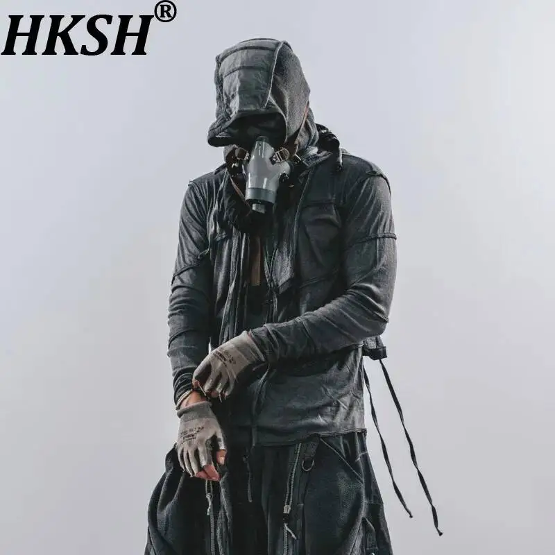 HKSH Spring Autumn New Men Tide Dark 3D Cut Twill Patchwork Deconstructed Raw Edge Tees Washed Thin Long-Sleeve T-shirts HK24575
HKSH Spring Autumn New Men Tide Dark 3D Cut Twill Patchwork Deconstructed Raw Edge Tees Washed Thin Long-Sleeve T-shirts HK24575