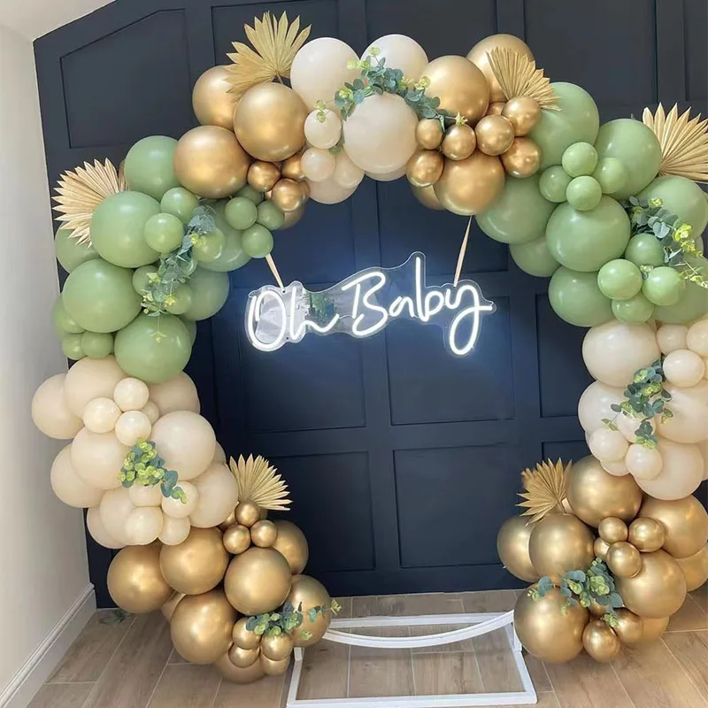 136pcs Avocado Green Sand White Latex Balloon Garland Arch Kit Birthday Wedding Decoration Baby Shower Kids Party Decor Globos
136pcs Avocado Green Sand White Latex Balloon Garland Arch Kit Birthday Wedding Decoration Baby Shower Kids Party Decor Globos