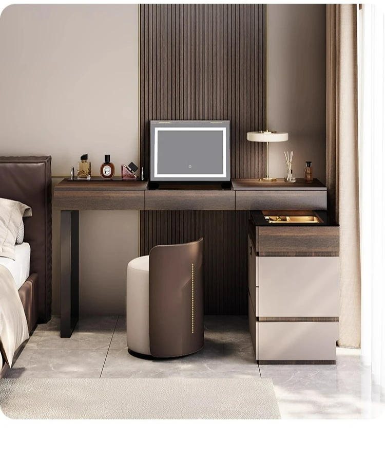 LTT Italian corner dresser chest cabinet integrated minimalist L-shaped corner flip mirror makeup table
LTT Italian corner dresser chest cabinet integrated minimalist L-shaped corner flip mirror makeup table
