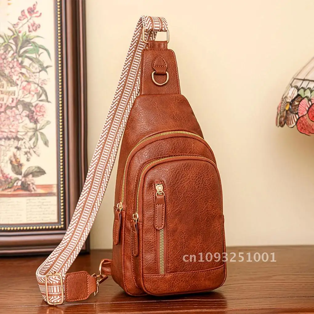Simple And Fashionable Crossbody Bag Large Capacity Elegant Strap Backpack Luster Shoulder With black Wide
Simple And Fashionable Crossbody Bag Large Capacity Elegant Strap Backpack Luster Shoulder With black Wide