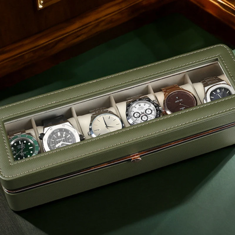 New Hot 6-Box Checkered Watch Storage Case High Grade Velvet Lining High End Watch Collection Home Watch Display And Storage Box
New Hot 6-Box Checkered Watch Storage Case High Grade Velvet Lining High End Watch Collection Home Watch Display And Storage Box