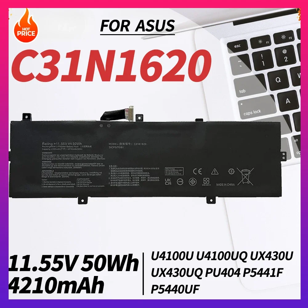 Сменная батарея C31N1620 для Asus Zenbook UX430 UX430U UX430UAR UX430UA UX430UN UX430UNR UX430UQ UX430UQ-GV015T U4100 U4100U
Сменная батарея C31N1620 для Asus Zenbook UX430 UX430U UX430UAR UX430UA UX430UN UX430UNR UX430UQ UX430UQ-GV015T U4100 U4100U