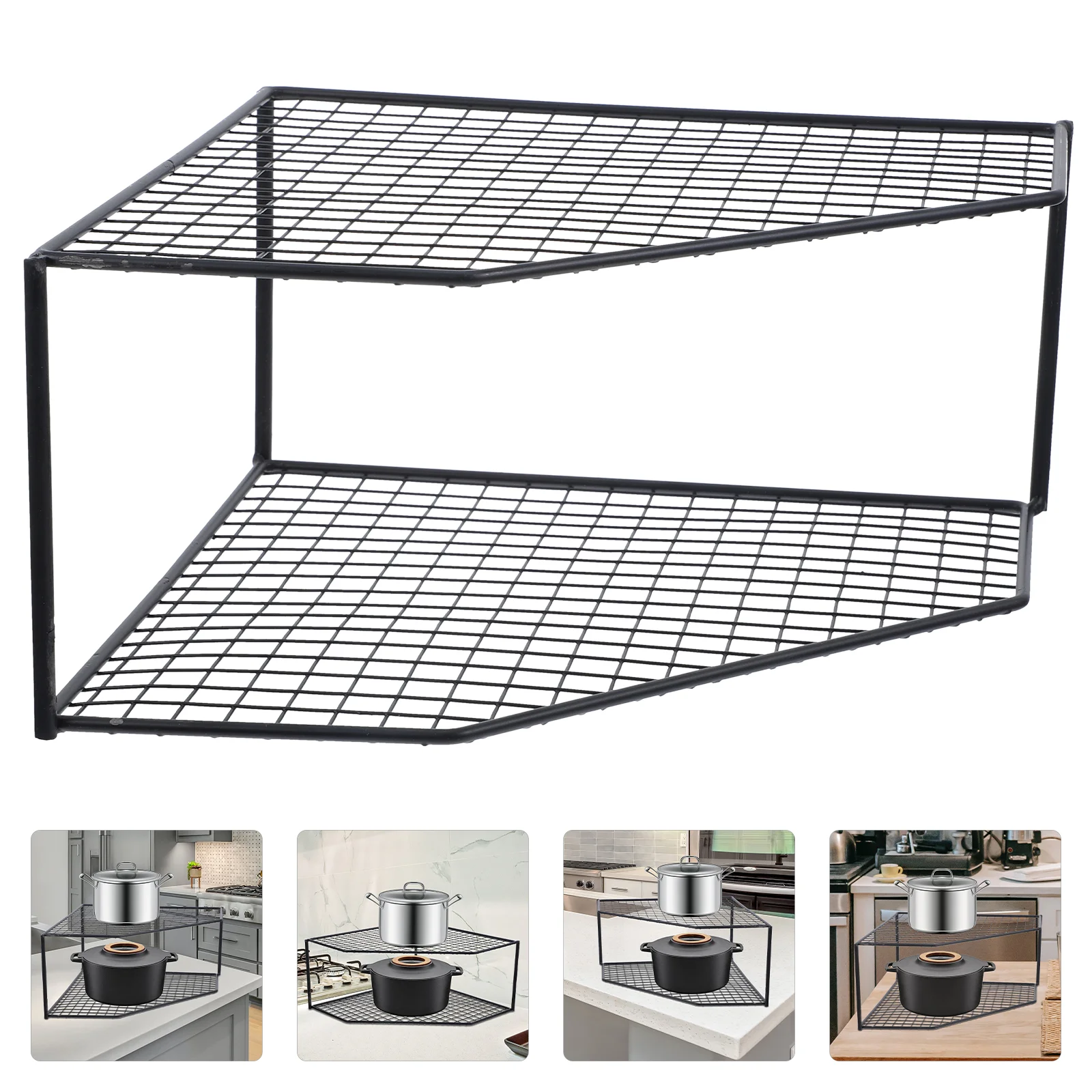 Pot Storage Rack Kitchen Tiered Shelf Household Pan Organizer Foldable Tidy Corner Stand Standing Wrought Iron
Pot Storage Rack Kitchen Tiered Shelf Household Pan Organizer Foldable Tidy Corner Stand Standing Wrought Iron