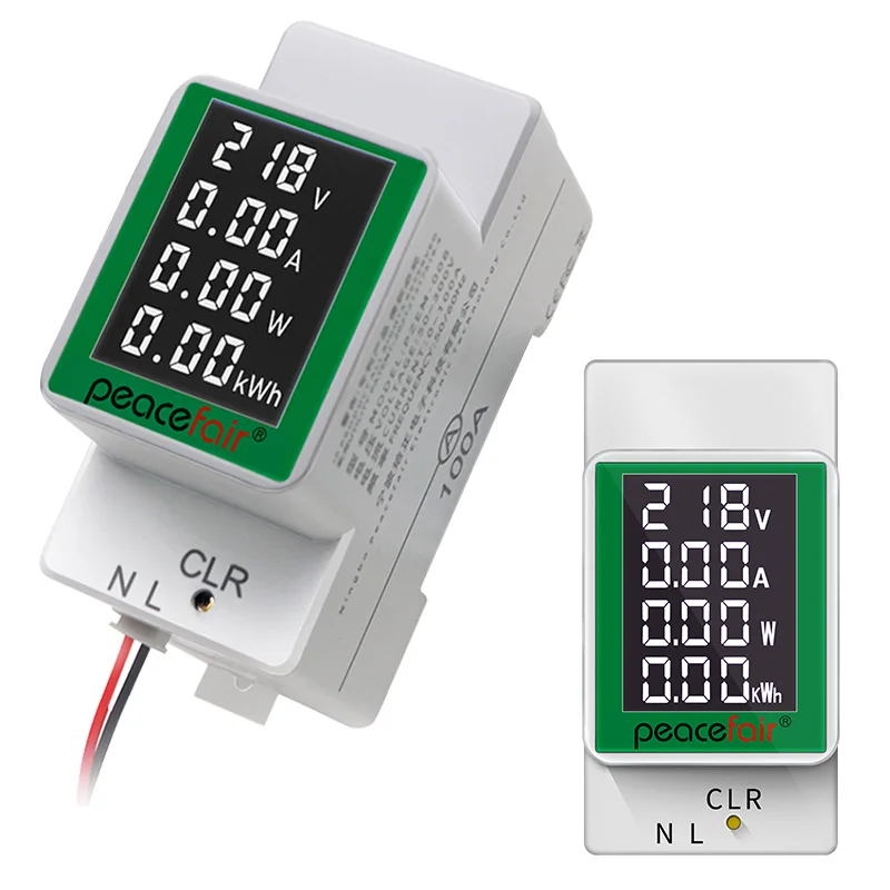 Peacefair PZEM-008 110V 220V 100A Single Phase AC Din Rail Wattmeter Energy Meters Electricity Power Meter
Peacefair PZEM-008 110V 220V 100A Single Phase AC Din Rail Wattmeter Energy Meters Electricity Power Meter