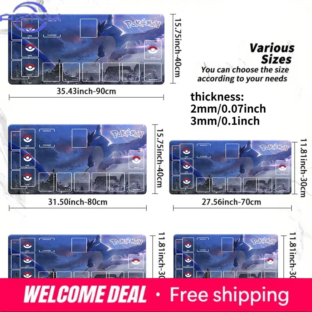 Articuno Ice Legend Pokemon TCG Zoned Battle Playmat Large Multi Size Anti-slip Gaming Mouse Pad Desk Mat
Articuno Ice Legend Pokemon TCG Zoned Battle Playmat Large Multi Size Anti-slip Gaming Mouse Pad Desk Mat