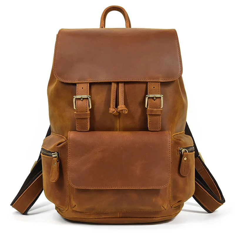 15.6 Inch Laptop Backpack Vintage Fashion Men Women Leather Backpack Travel Bag Male Female Leather Backpacks Daypack School Bag
15.6 Inch Laptop Backpack Vintage Fashion Men Women Leather Backpack Travel Bag Male Female Leather Backpacks Daypack School Bag