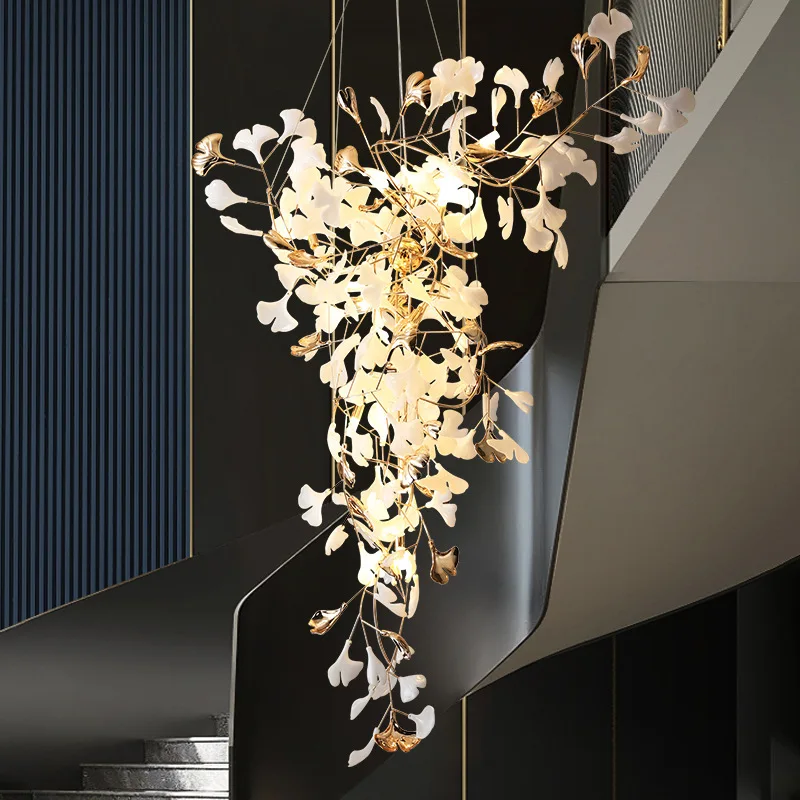 @Villa empty living room headlights creative loft light luxury ginkgo biloba duplex floor apartment staircase long chandelier
@Villa empty living room headlights creative loft light luxury ginkgo biloba duplex floor apartment staircase long chandelier