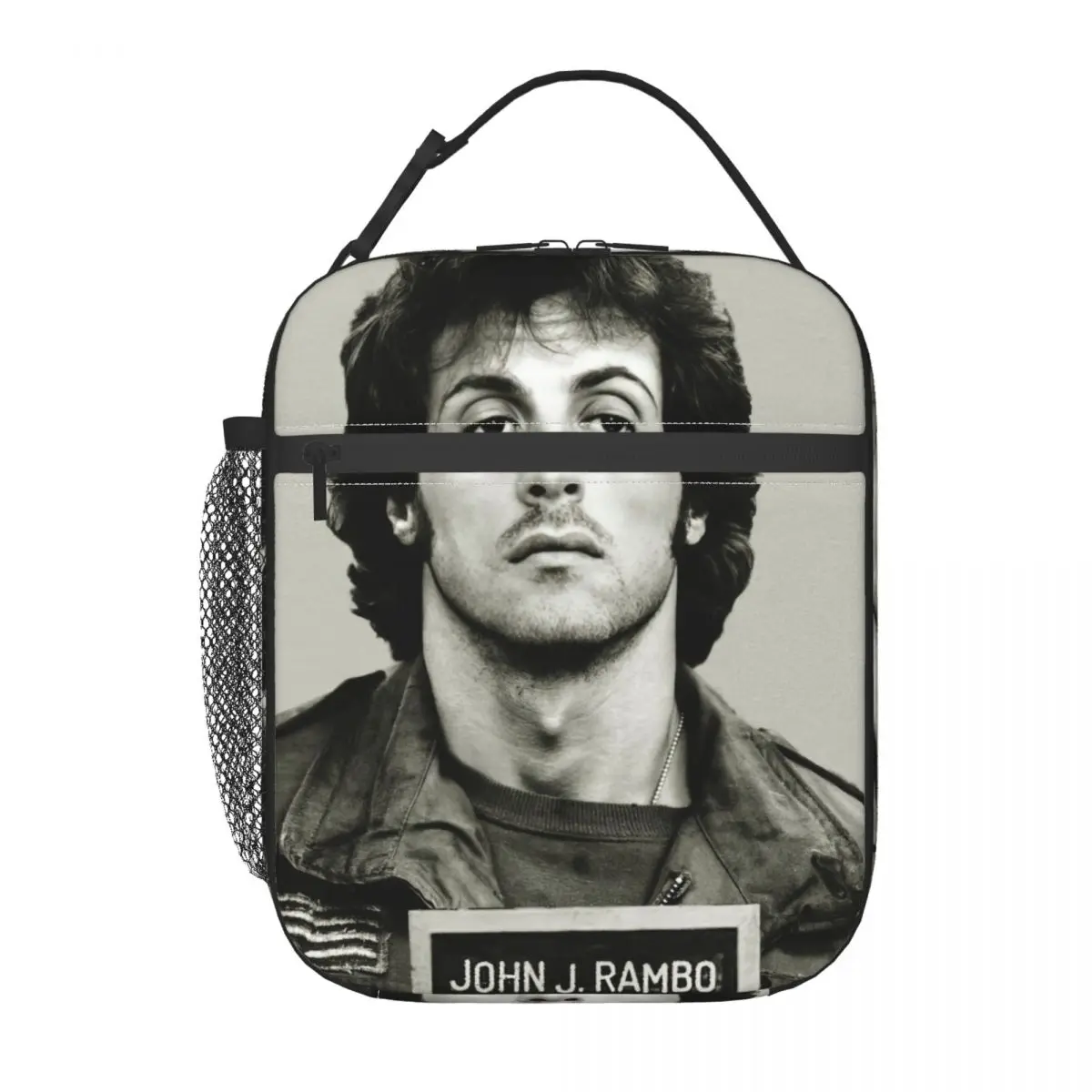 First Blood John J Mug Shot 10-22-1982 Insulated Lunch Bag Tote Food Handbag
First Blood John J Mug Shot 10-22-1982 Insulated Lunch Bag Tote Food Handbag