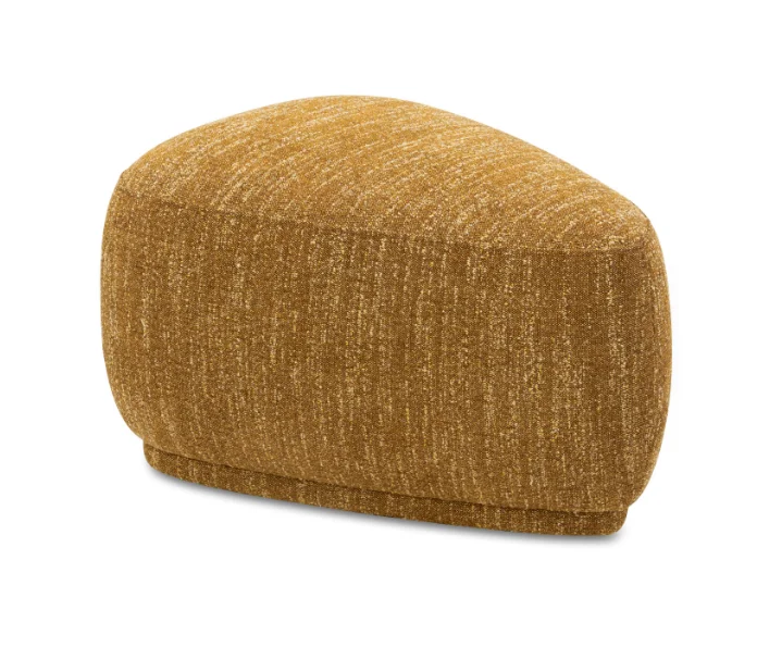 Pebble 26" Rounded Triangle Cocktail Ottoman, Mustard Yellow
Pebble 26" Rounded Triangle Cocktail Ottoman, Mustard Yellow