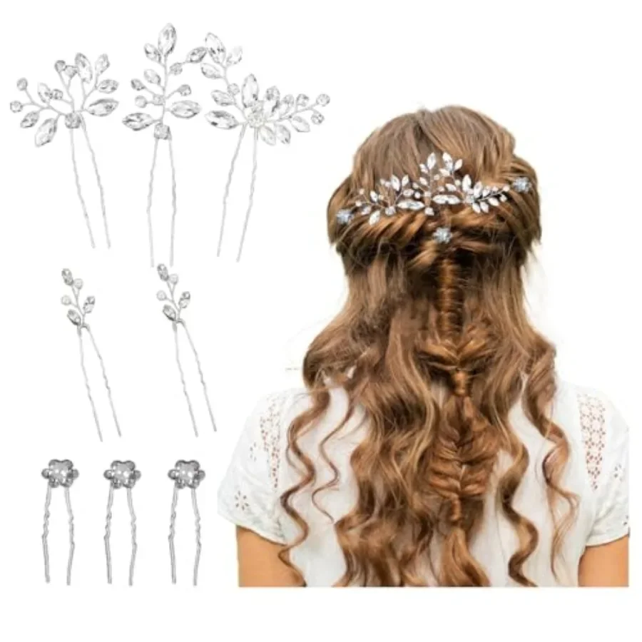 8Pcs ridl Wedding Hir Pins Set Lef Hir Clips Hedpieces for rides nd ridesmids Wedding ccessories
8Pcs ridl Wedding Hir Pins Set Lef Hir Clips Hedpieces for rides nd ridesmids Wedding ccessories