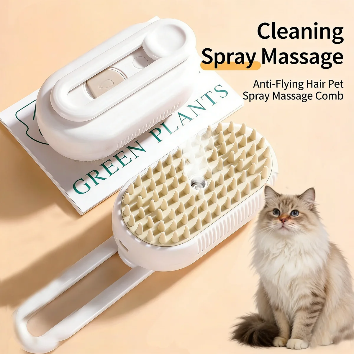 3-in-1 Pet Steam Brush Electric SprayerCat&DogMassage Care Tool Water Vapor Spray For Hair Removal Comb Effectively Removes Hair
3-in-1 Pet Steam Brush Electric SprayerCat&DogMassage Care Tool Water Vapor Spray For Hair Removal Comb Effectively Removes Hair