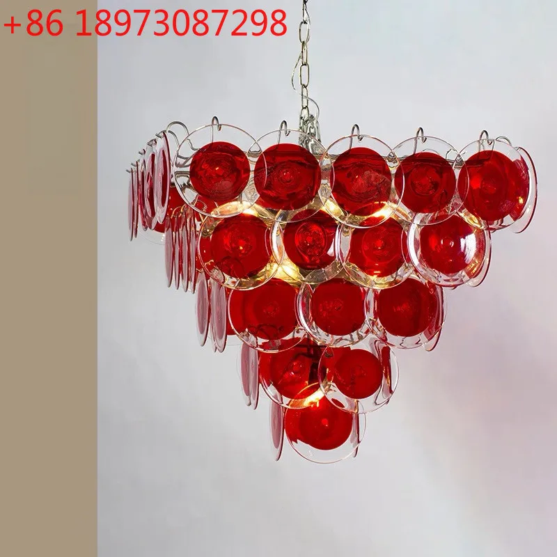 French retro art romantic handmade glass chandelier American light luxury chandelier
French retro art romantic handmade glass chandelier American light luxury chandelier