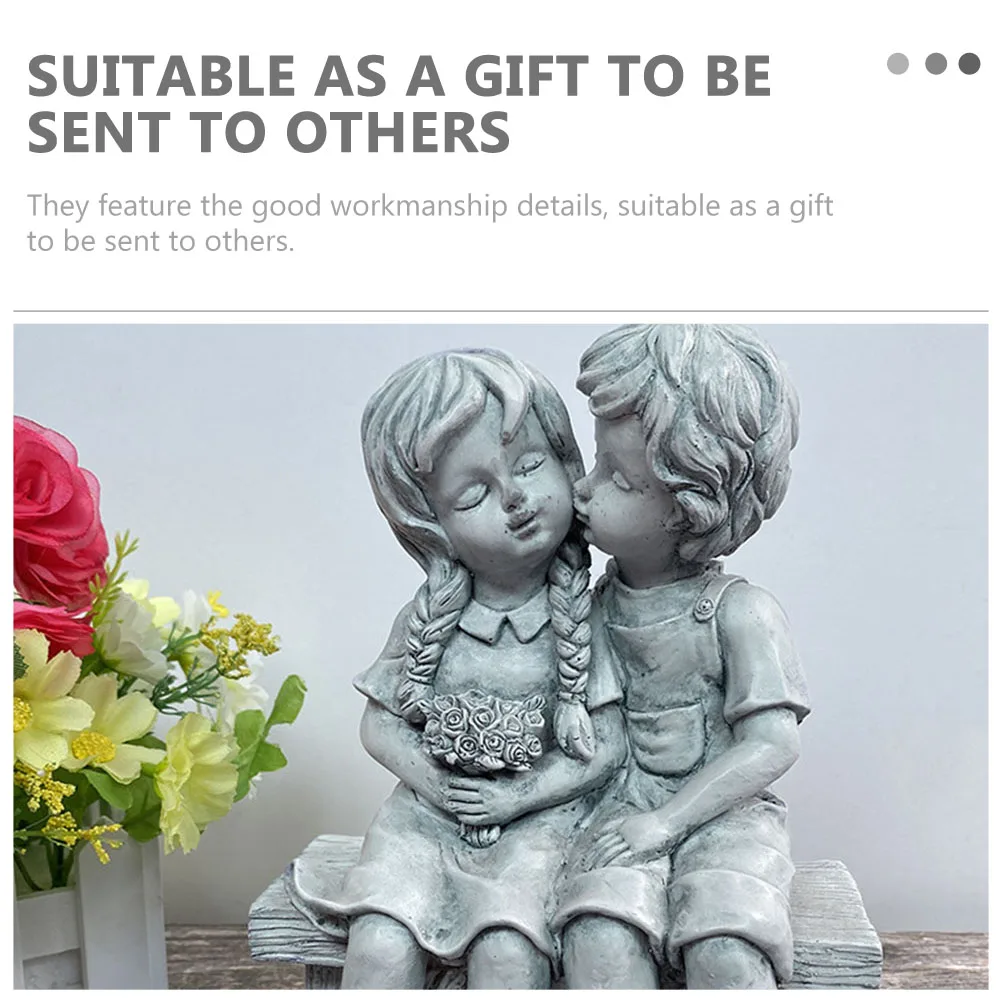 Resin Kissing Decoration Boy Kissing Girl Colorful Durable Desktop Ornament Romantic Gift Garden Home Decor Kids Supply
Resin Kissing Decoration Boy Kissing Girl Colorful Durable Desktop Ornament Romantic Gift Garden Home Decor Kids Supply