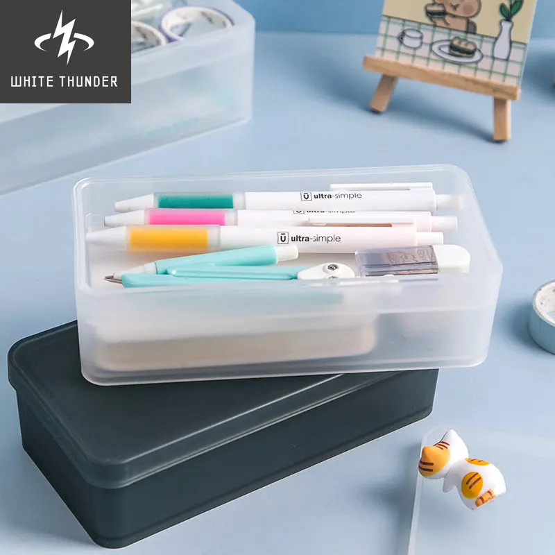 Pp Plastic Stationery Box Simple Transparent Frosted Student Office Storage Box Pencil Case Pencil Bags
Pp Plastic Stationery Box Simple Transparent Frosted Student Office Storage Box Pencil Case Pencil Bags