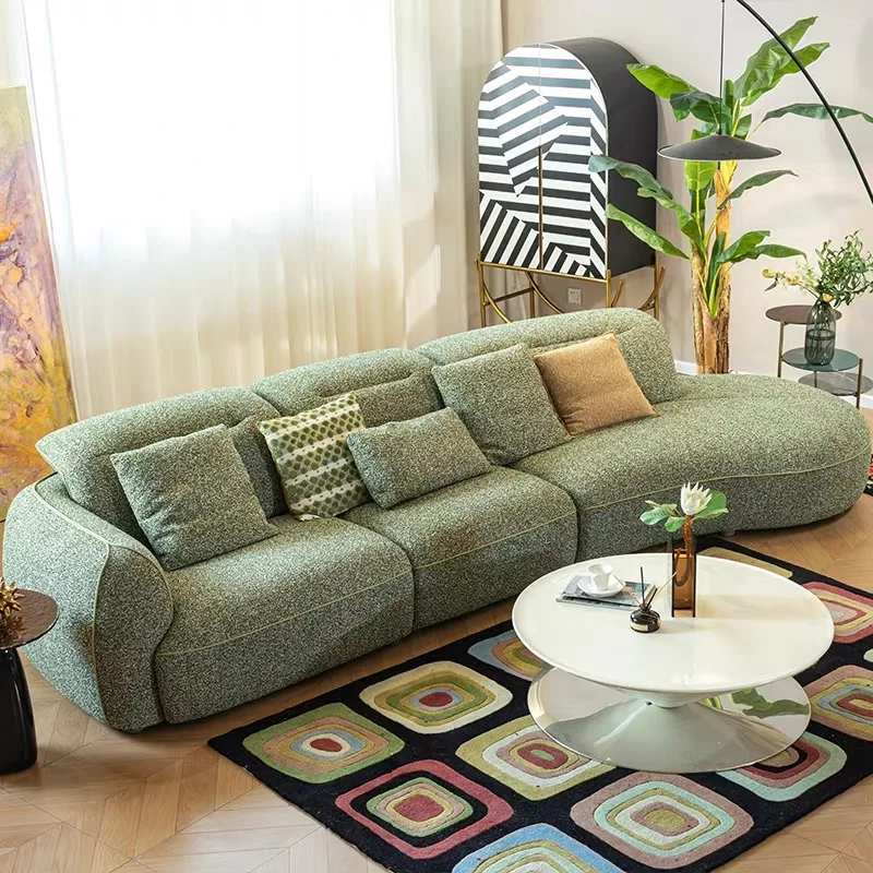 Italian simple modern fabric L-shaped sofa set, sponge wooden legs, suitable for hotel villa living room
Italian simple modern fabric L-shaped sofa set, sponge wooden legs, suitable for hotel villa living room