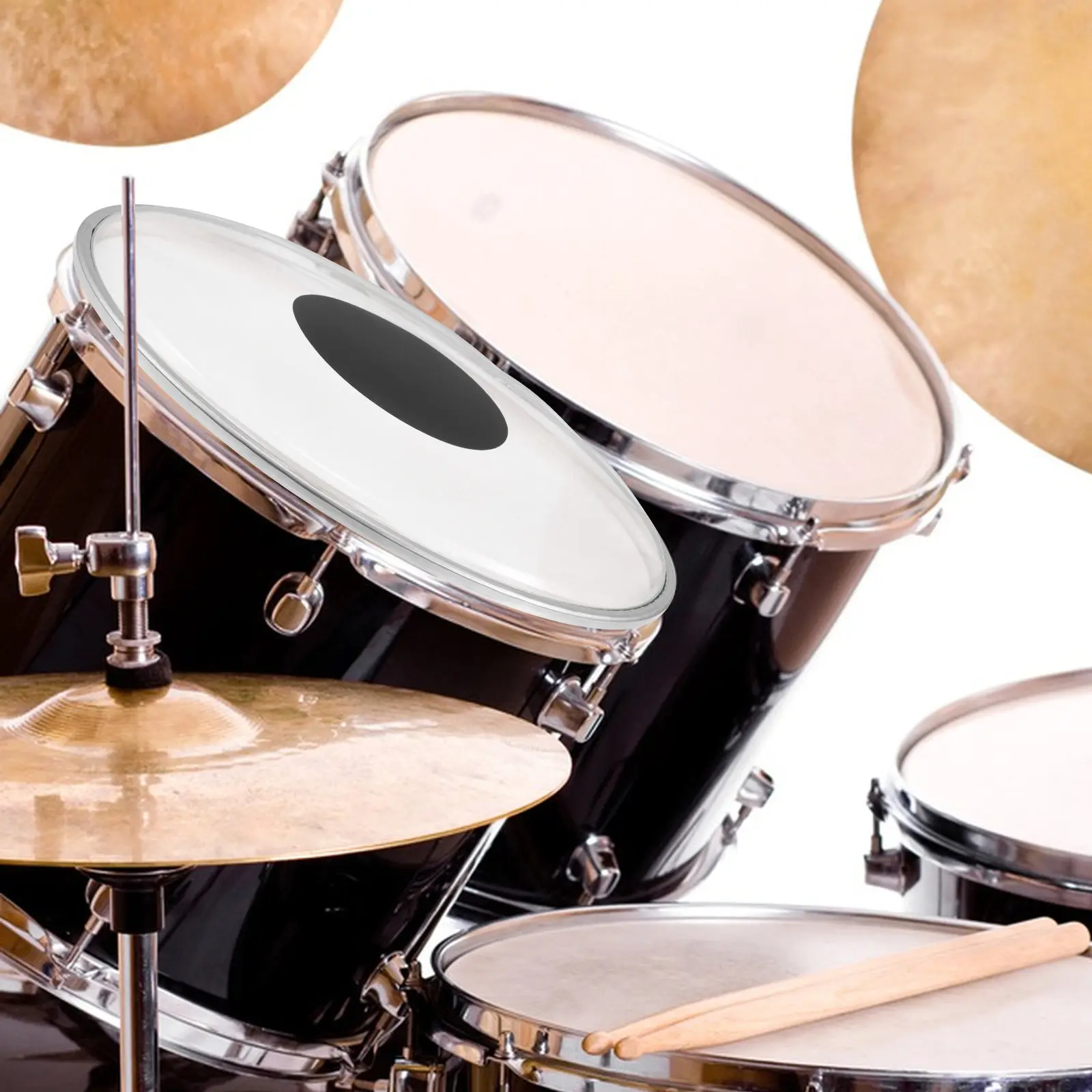 10 Inch Transparent Drum Skin with Reinforced Dot and Overtone Control Ring for Clear Resonant Sound Suitable for Practice Live
10 Inch Transparent Drum Skin with Reinforced Dot and Overtone Control Ring for Clear Resonant Sound Suitable for Practice Live
